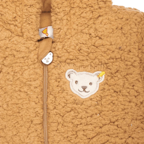Steiff Fleeceanzug Tobacco Brown 4 Steiff Fleeceanzug Tobacco Brown – Bild 3